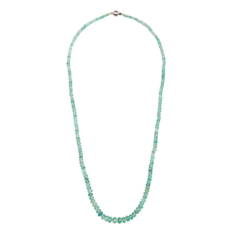Colombian Emerald Bead Necklace