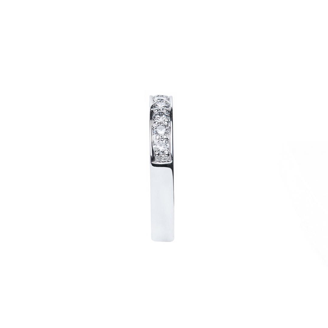 Grain Set Diamond Ring in white gold by Natalie Barney