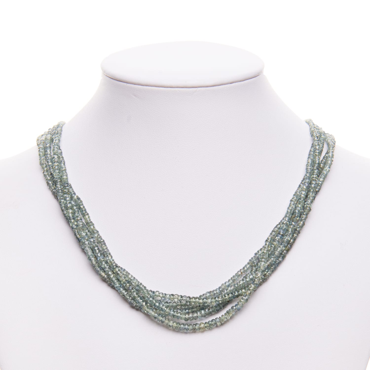 green_sapphire_multi_strand_bead_necklace_bust