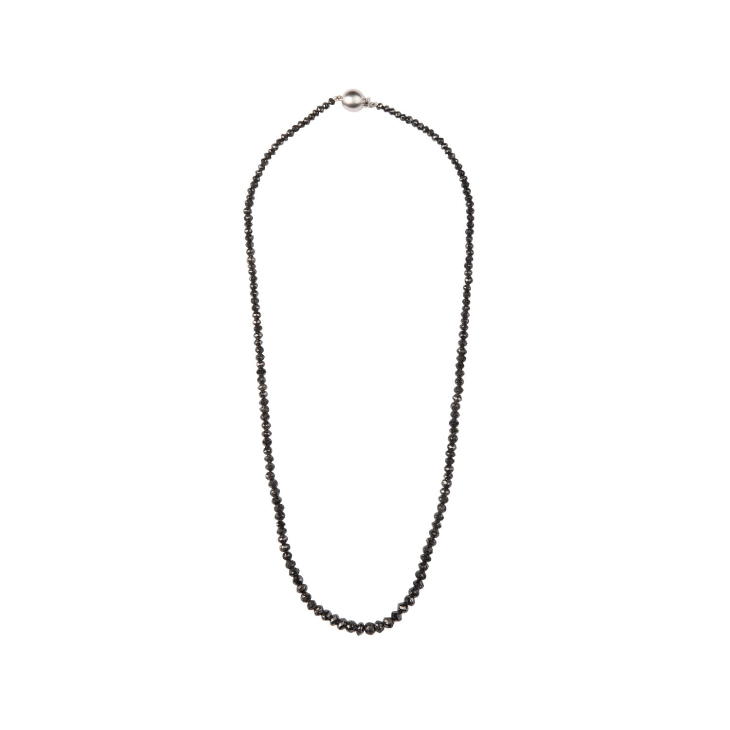 Medium Black Diamond Bead Necklace | Natalie Barney