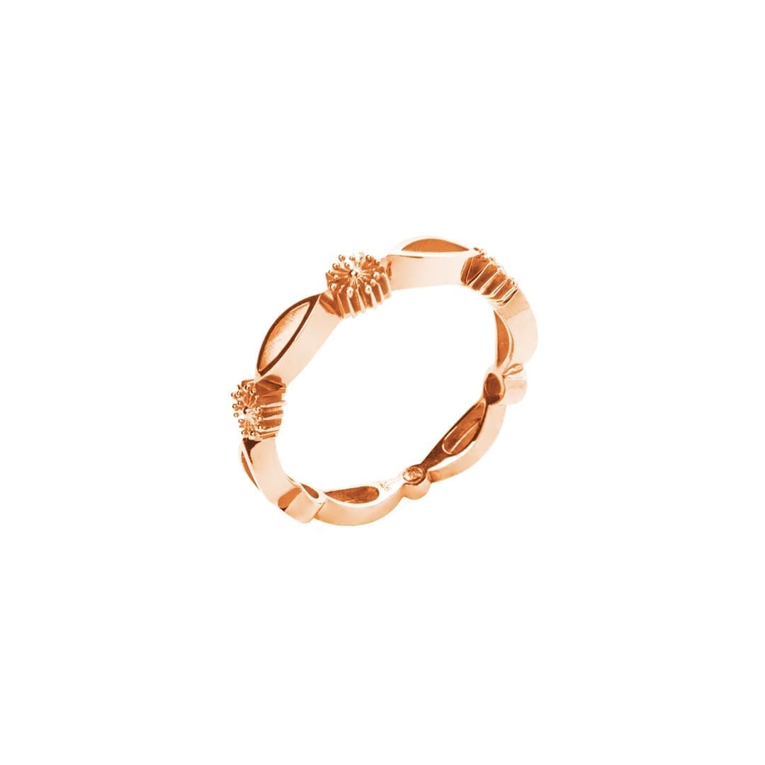 Soleil Fine Ring in rose gold by Natalie Barney