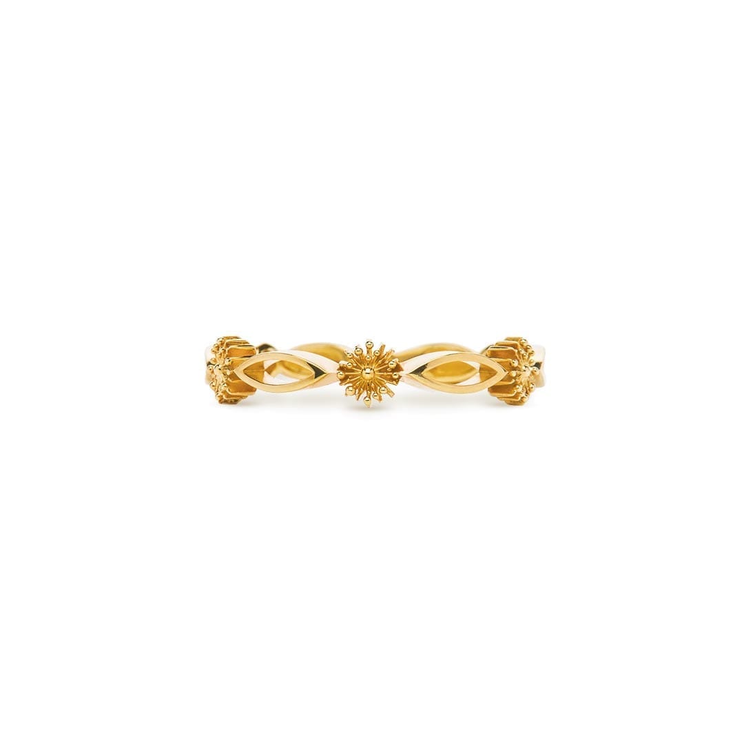 Soleil Fine Ring in yellow gold by Natalie Barney