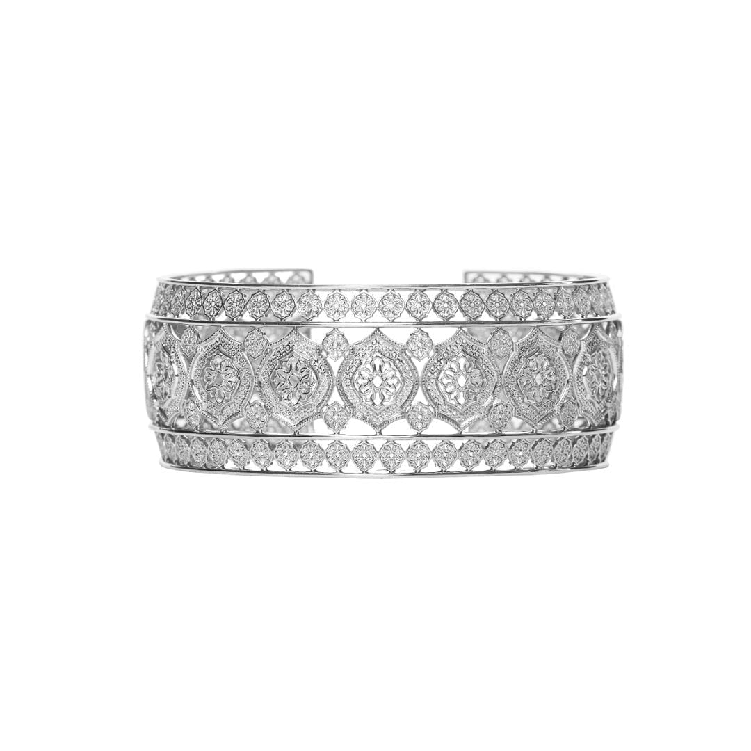 Mauresque Cuff in Sterling Silver by Natalie Barney