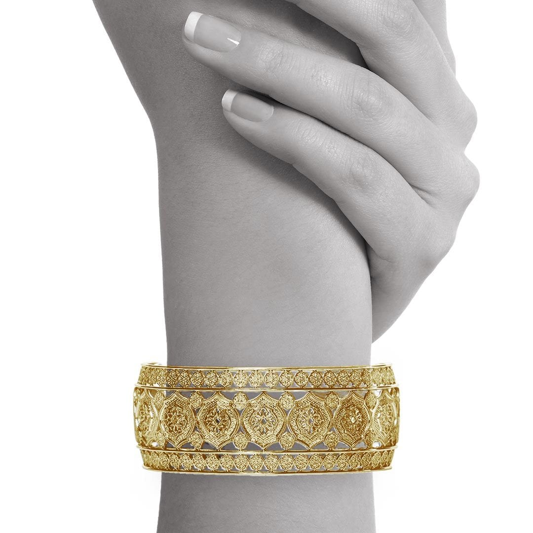 Mauresque Cuff in Yellow Gold by Natalie Barney
