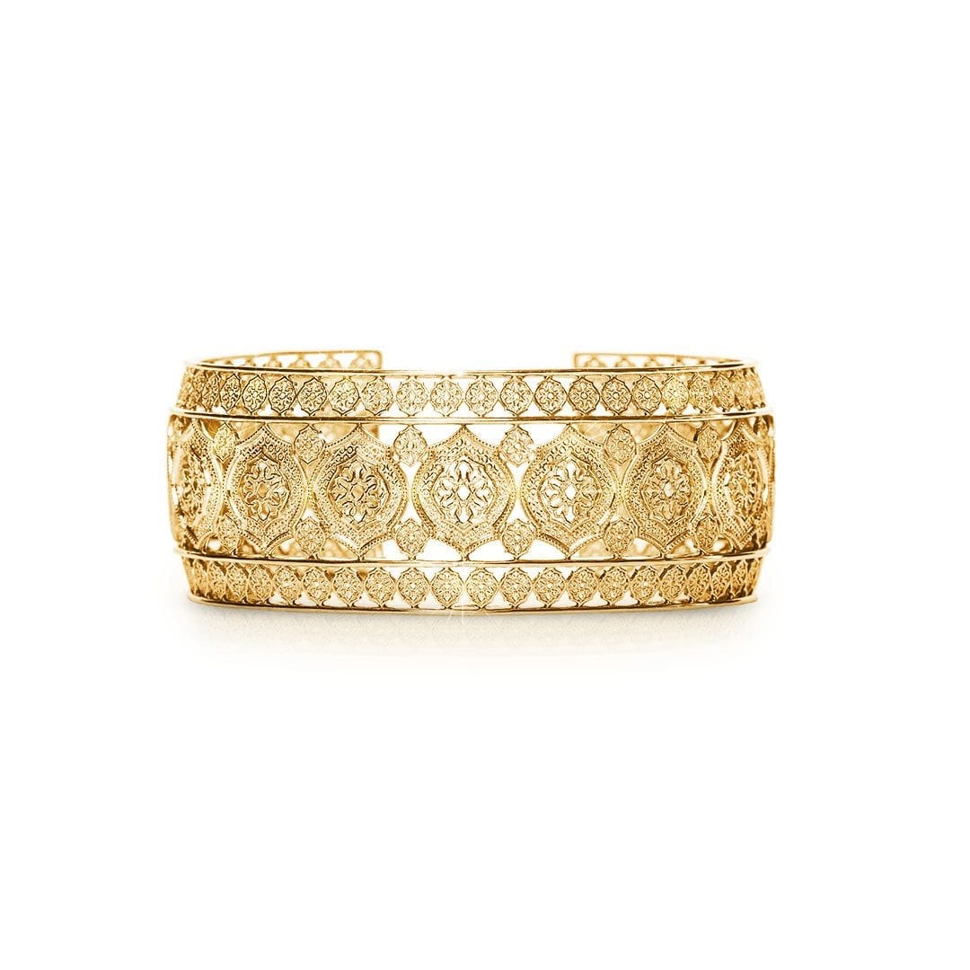 Mauresque Cuff in Yellow Gold by Natalie Barney