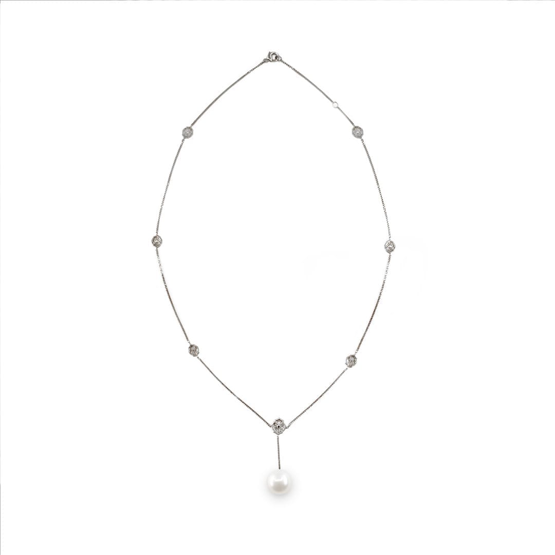 Mauresque Pearl Necklace in Sterling Silver