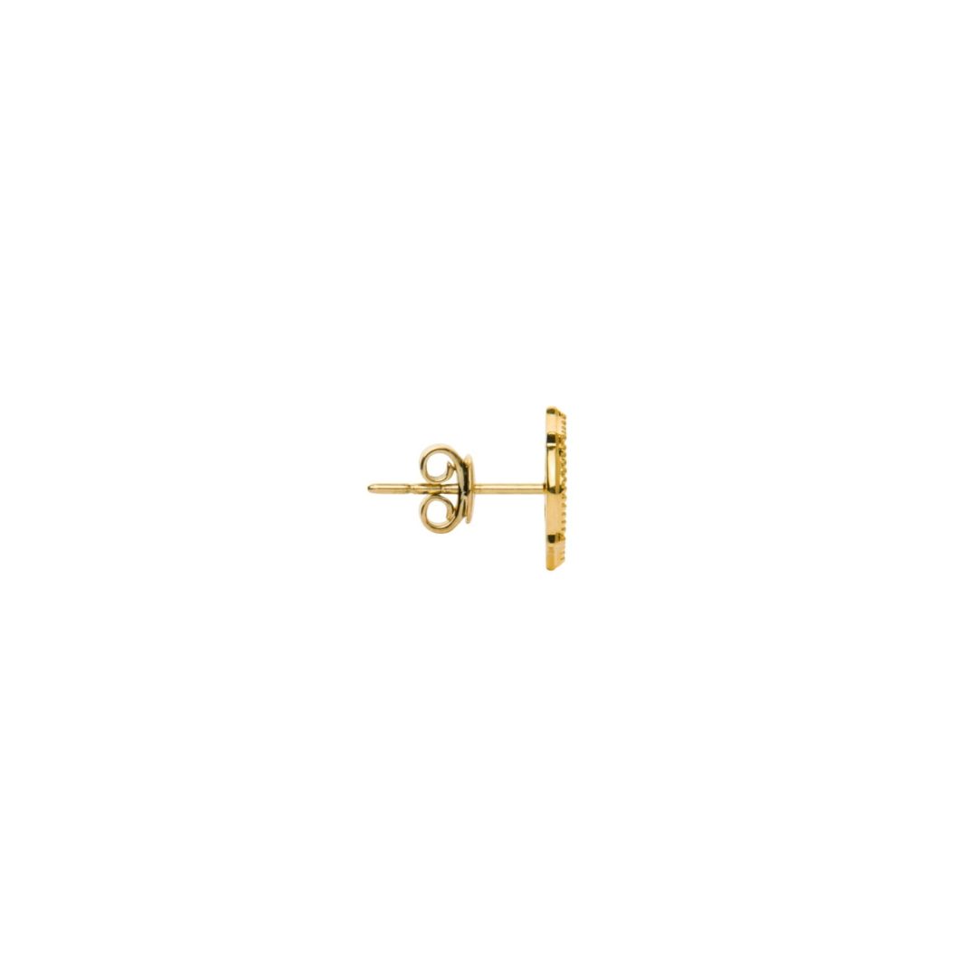 Mauresque Stud Earrings in Yellow Gold by Natalie Barney