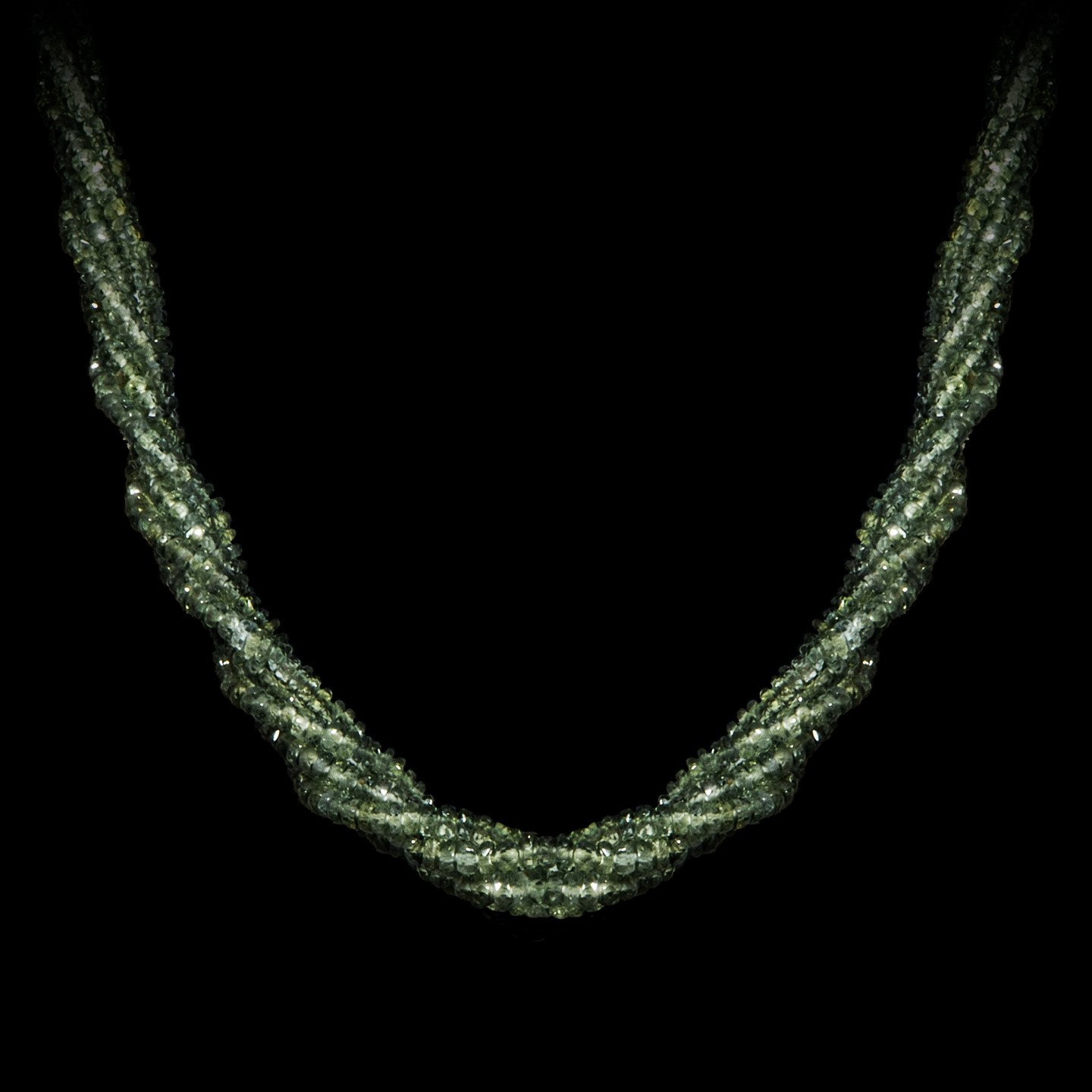 Green Sapphire Beads