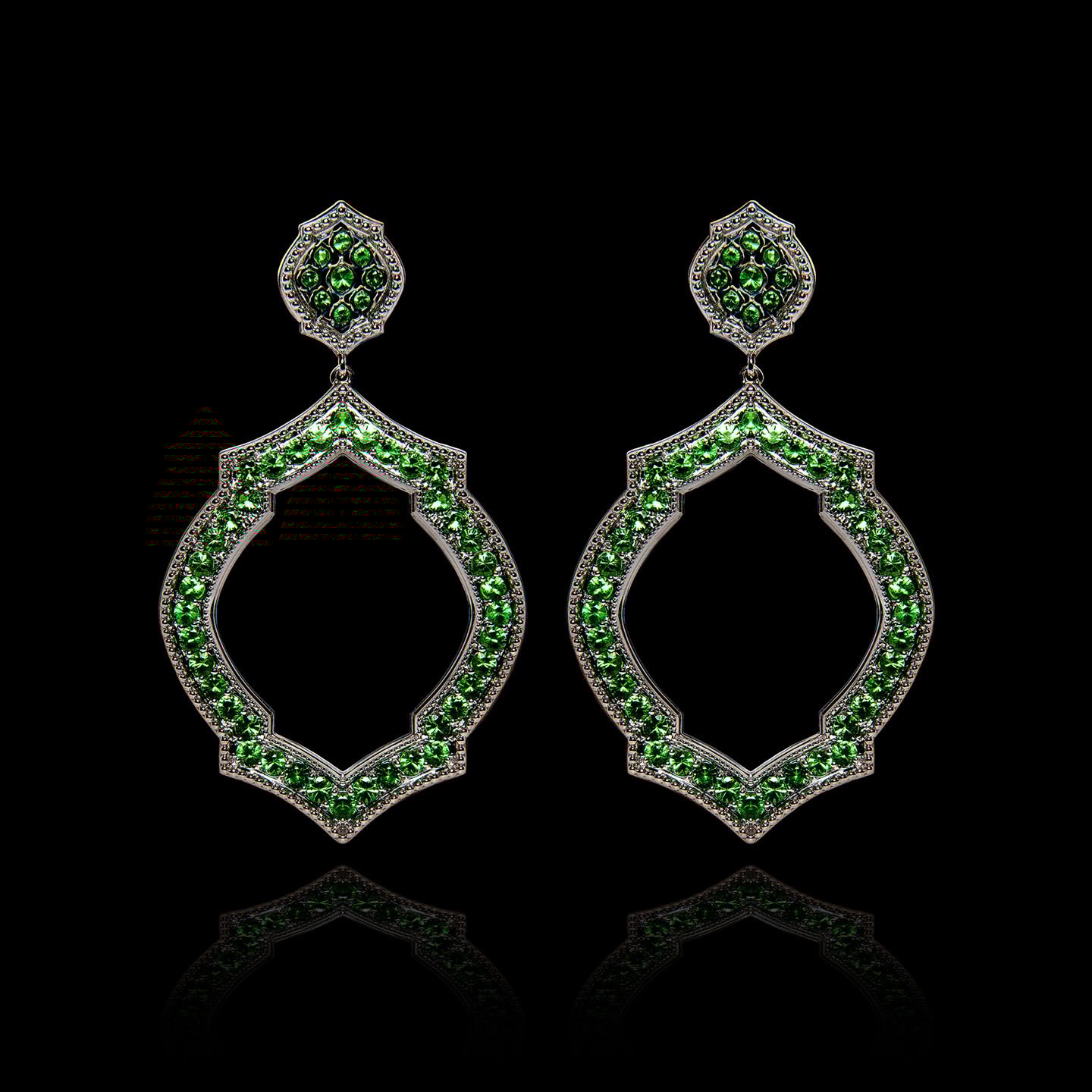 Mauresque Tsavorite Drops