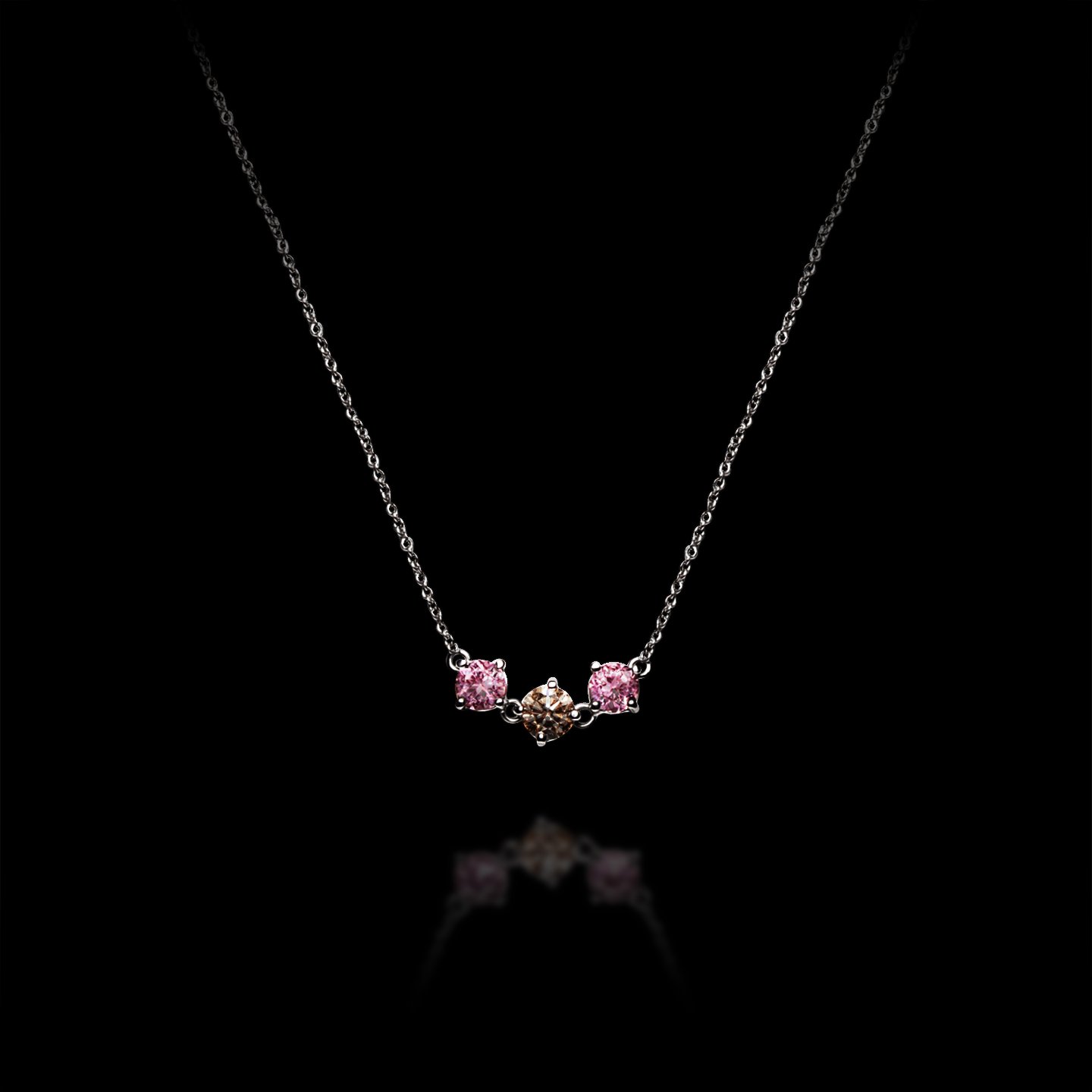 Argyle Diamond & Tourmaline Necklace